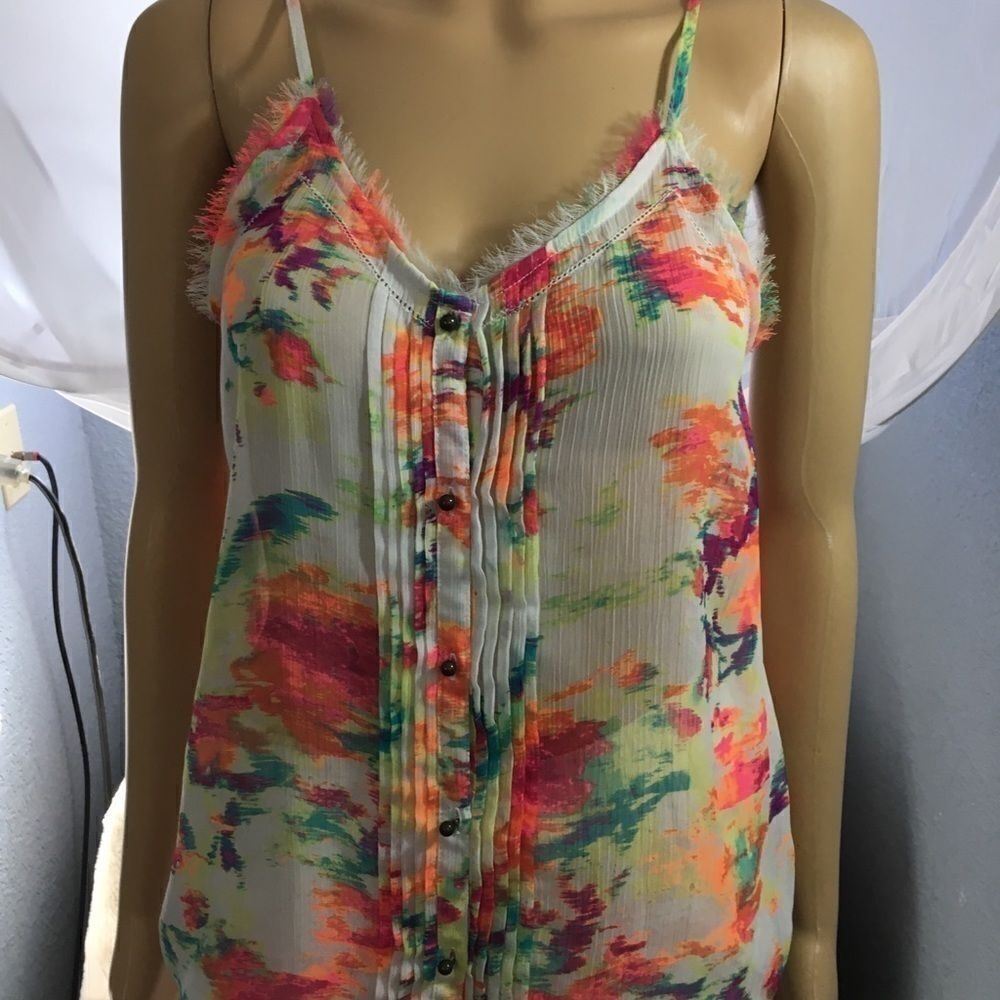 Arizona Jeans Spaghetti Strap Top  Size Small
